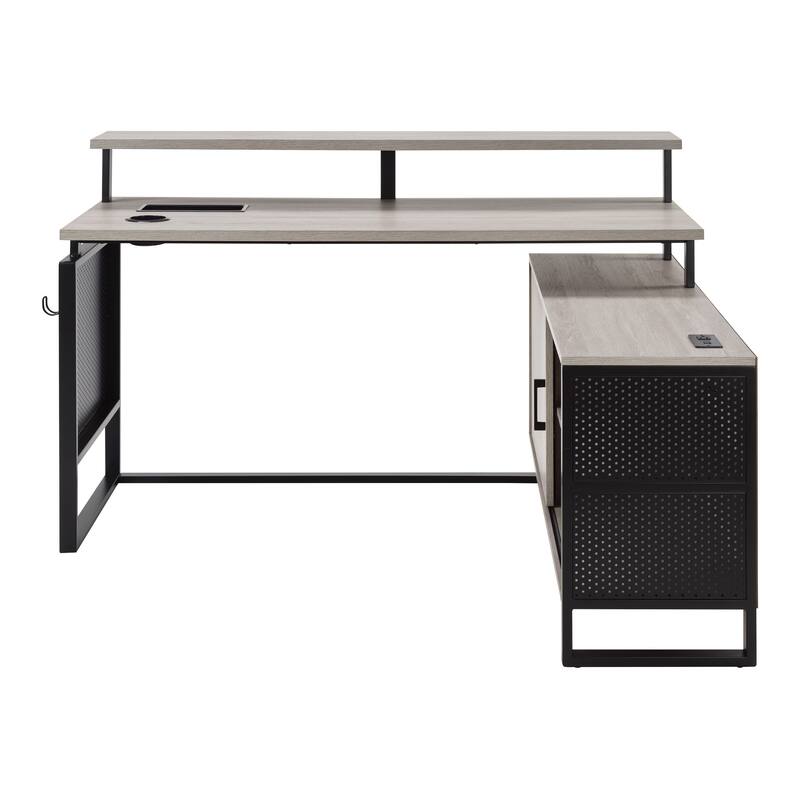 ACE L-Desk with Hutch Shelf