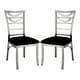 preview thumbnail 4 of 10, Caia Modern Silver Metal Dining Chairs (Set of 2) by Furniture of America