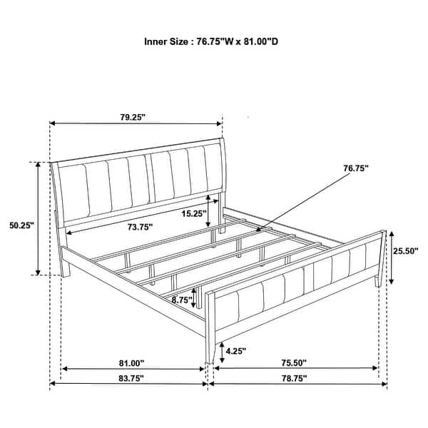 dimension image slide 1 of 19, Carlton Upholstered Bedroom Set Cappuccino