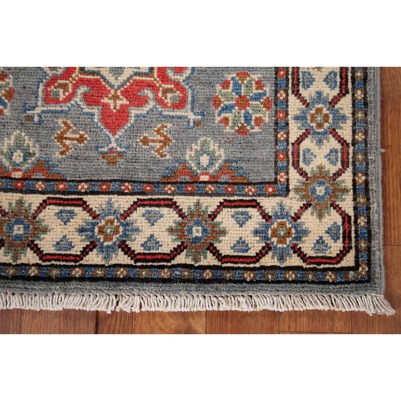 Traditional Kazak Oriental Runner Rug Handmade Wool Carpet - 2'1" x 5'10"