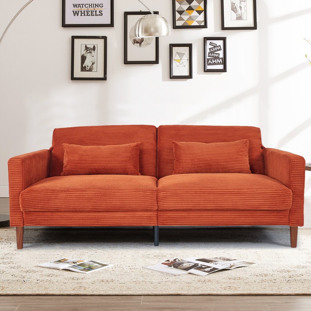 Cheap orange couch discount