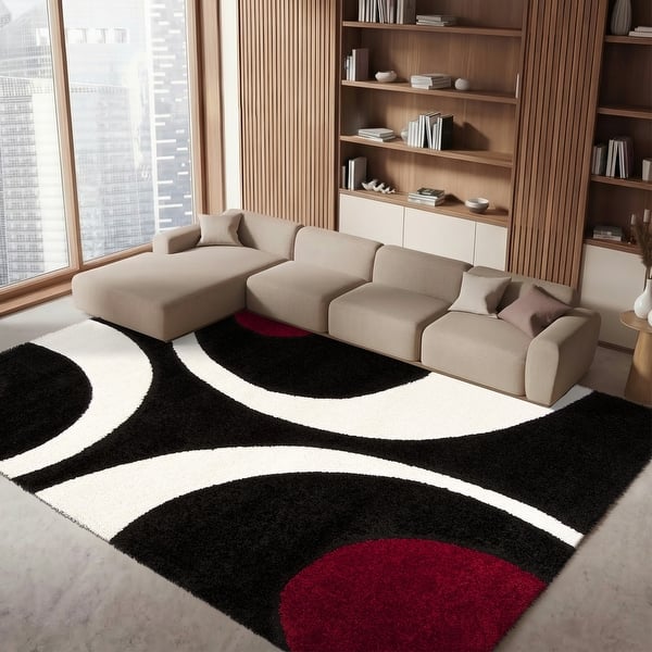 slide 2 of 56, SAFAVIEH Florida Shag Jayati Abstract 1.2-inch Thick Rug