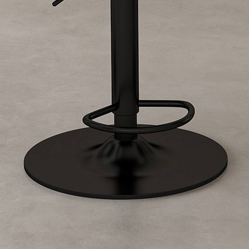 Counter Height Bar Stools Set of 2, Swivel Bar Stools with Adjustable Height, Kitchen Island Chairs with Footrest