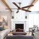 preview thumbnail 3 of 13, 65" Brushed Nickel Modern 5-Blade LED Ceiling Fan with Light and Remote