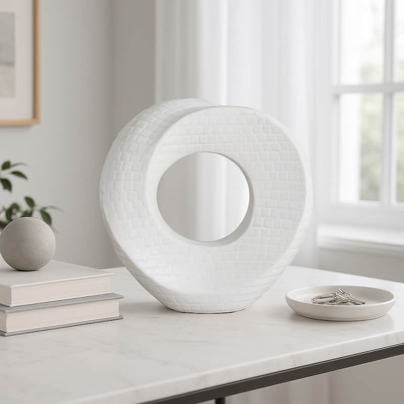 Modern Stone and Ceramic Sculptural with Textured Design