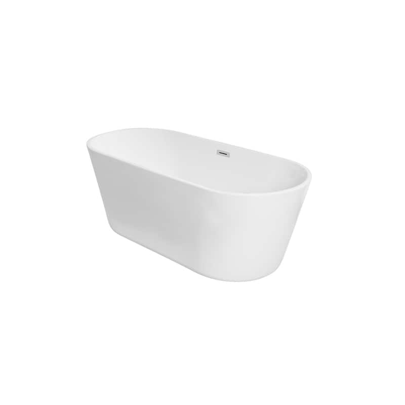Odell Soaking Bathtub in Glossy White