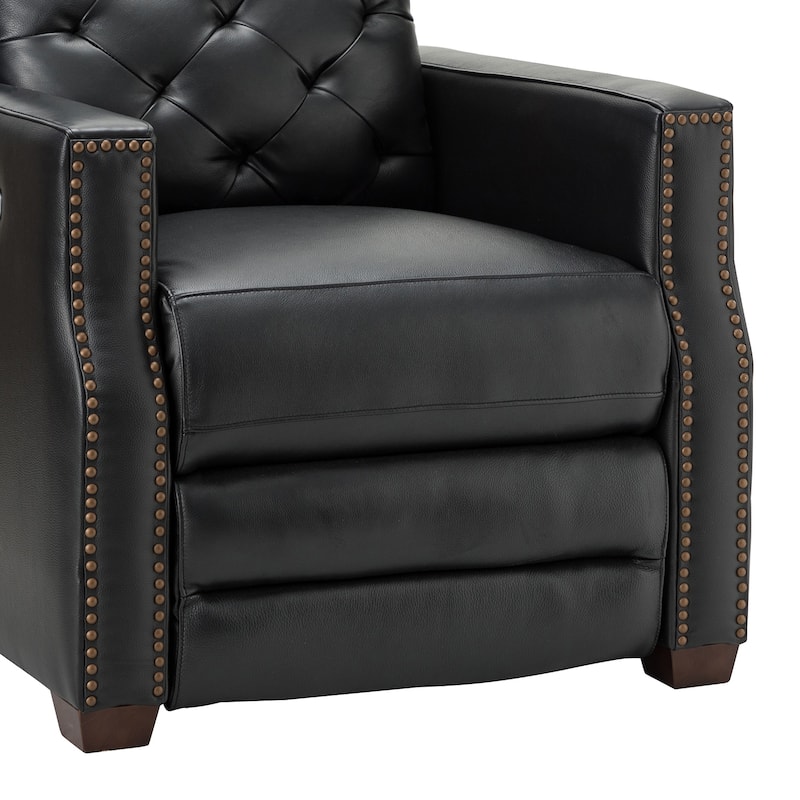 Alina 31.50" Wide Genuine Leather Power Recliner with USB Port