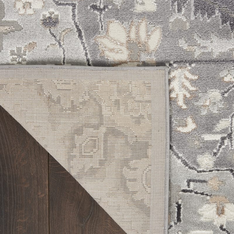 Keluc Power Loomed Floral Non Skid Low Pile Area Rug By HomeRoots