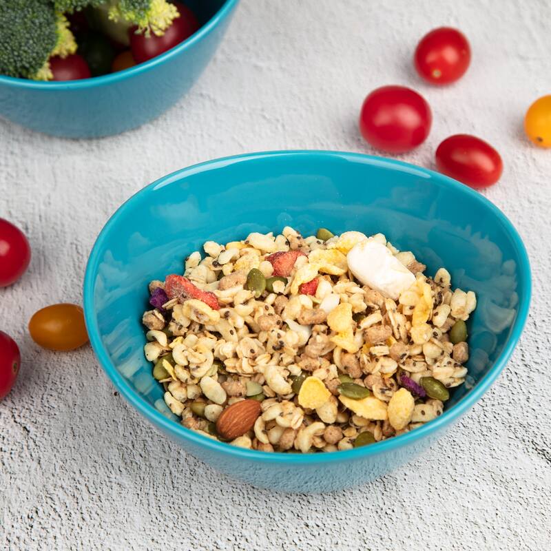 42 Ounce Porcelain Bowls Set of 4 Pack Premium White Ceramic Bowls for Cereal, Soup, Salad, Pasta