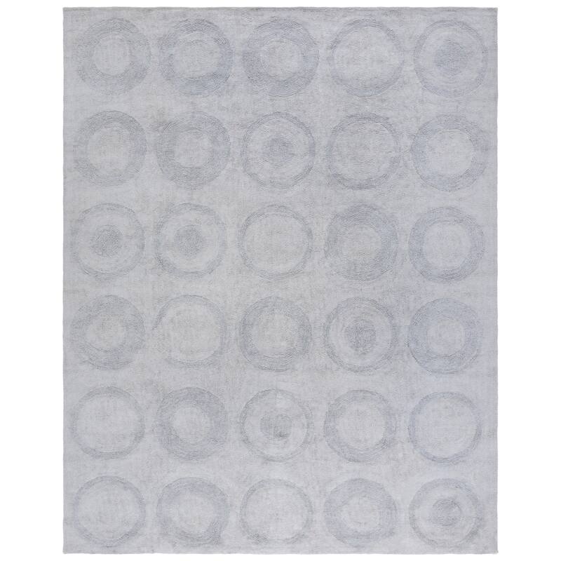 SAFAVIEH Hand-Woven Easy Care Michell Modern & Contemporary Cotton - 8' x 10' - Grey - Rectangle
