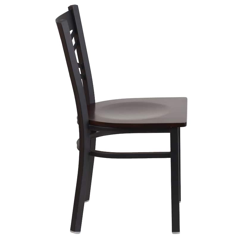 X'' Back Metal Restaurant Chair - 16.5"W x 17"D x 32.25"H - 16.5"W x 17"D x 32.25"H