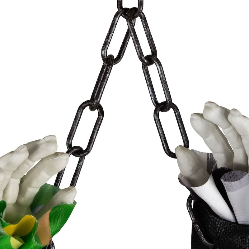 Animated Shaking Clown with Sound Hanging Halloween Decoration - 5'