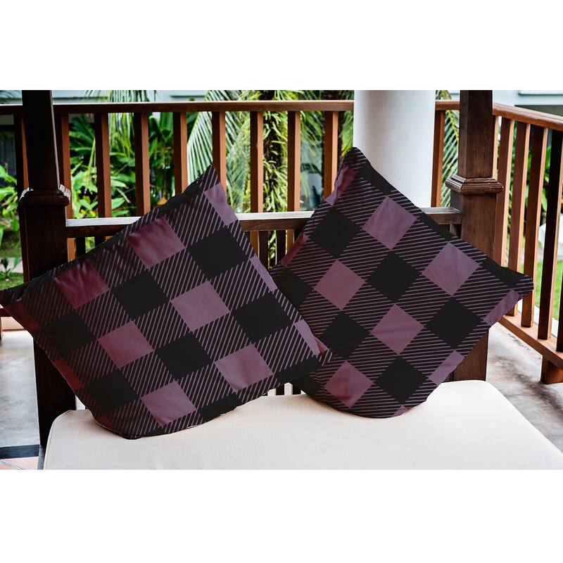 Buffalo Plaid Indoor/Outdoor Throw Pillow