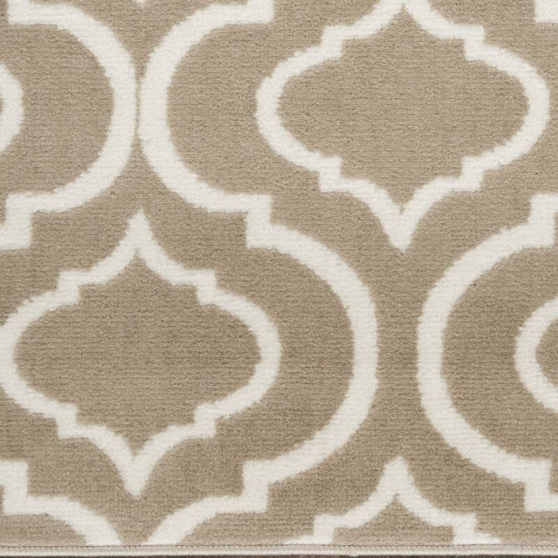 Foyew Power Loomed Abstract Stain Resistant Area Rug By HomeRoots - 87' X '27' X '0.5