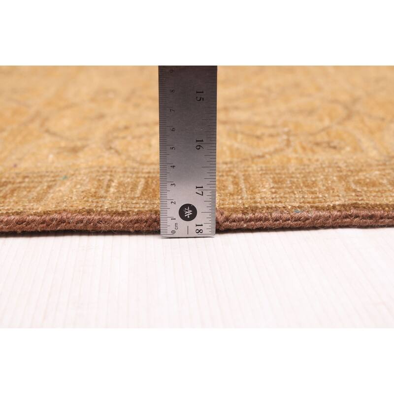 ECARPETGALLERY Hand-knotted Peshawar Ziegler Light Brown Wool Rug - 10'0 x 14'0