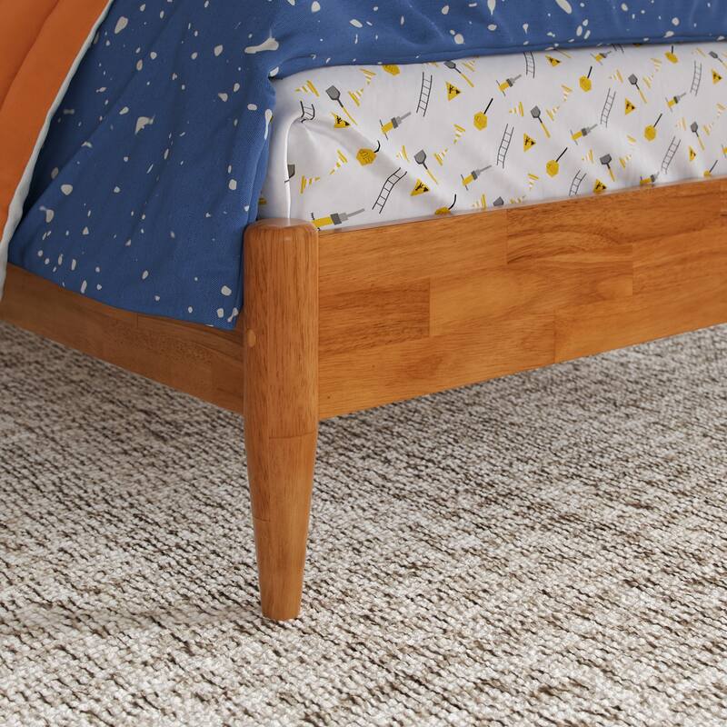 Charlotte Solid Wood Low Profile Platform Bed