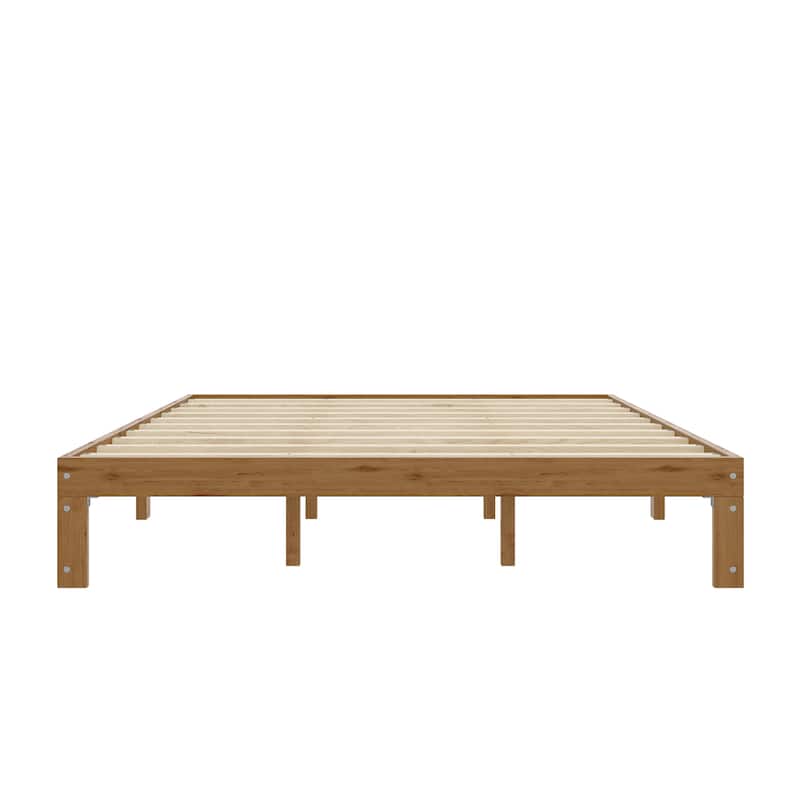 Wood Platm Bed Frame with Slat Support