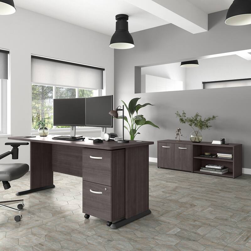 Studio A Low Storage Cabinet with Doors by Bush Business Furniture