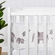 preview thumbnail 4 of 4, Sweet Jojo Designs + BreathableBaby Breathable Mesh Crib Liner Pad Grey White Watercolor Elephant Boy Girl Unisex/Gender Neutral