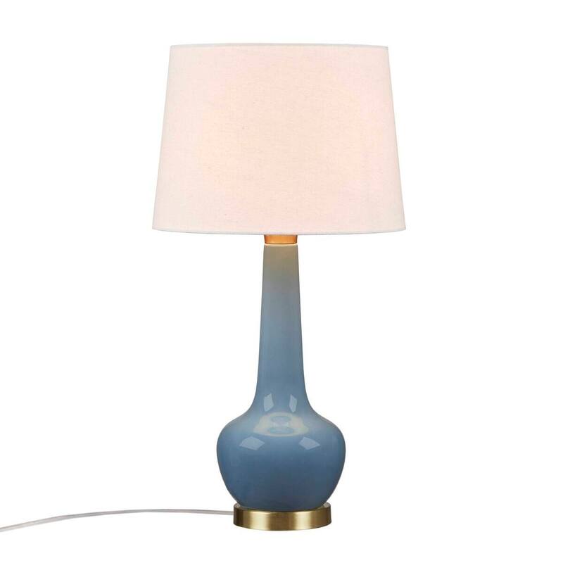 Ceramic Genie Table Lamp Modern Bedside Lighting for Bedroom Living Room