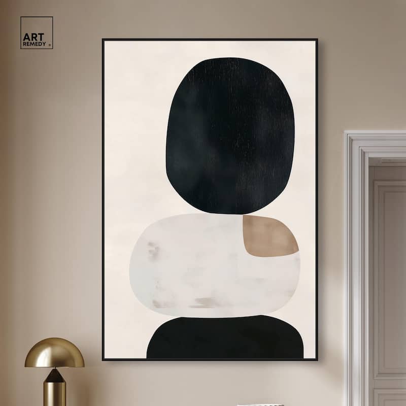 Pebble Pillars II Canvas by Art Remedy