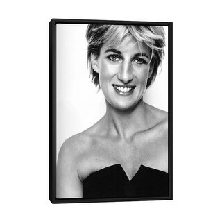 iCanvas "Princess Diana Portrait" by Unknown Artist Framed Canvas Print ...