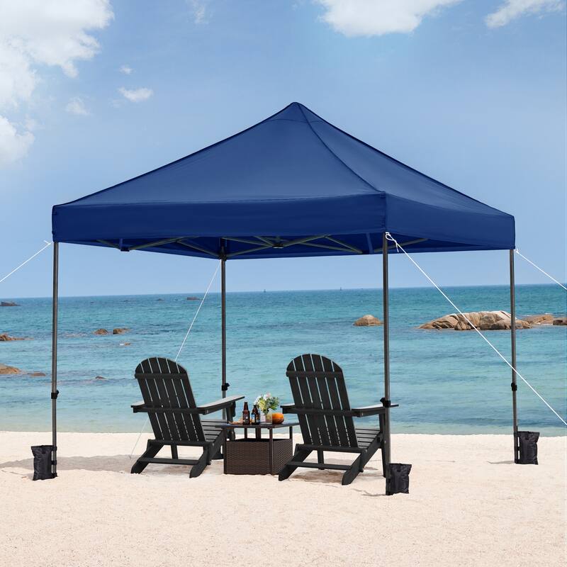 Yaheetech Adjustable Commercial Pop-up Canopy with Wheeled Carry Bag