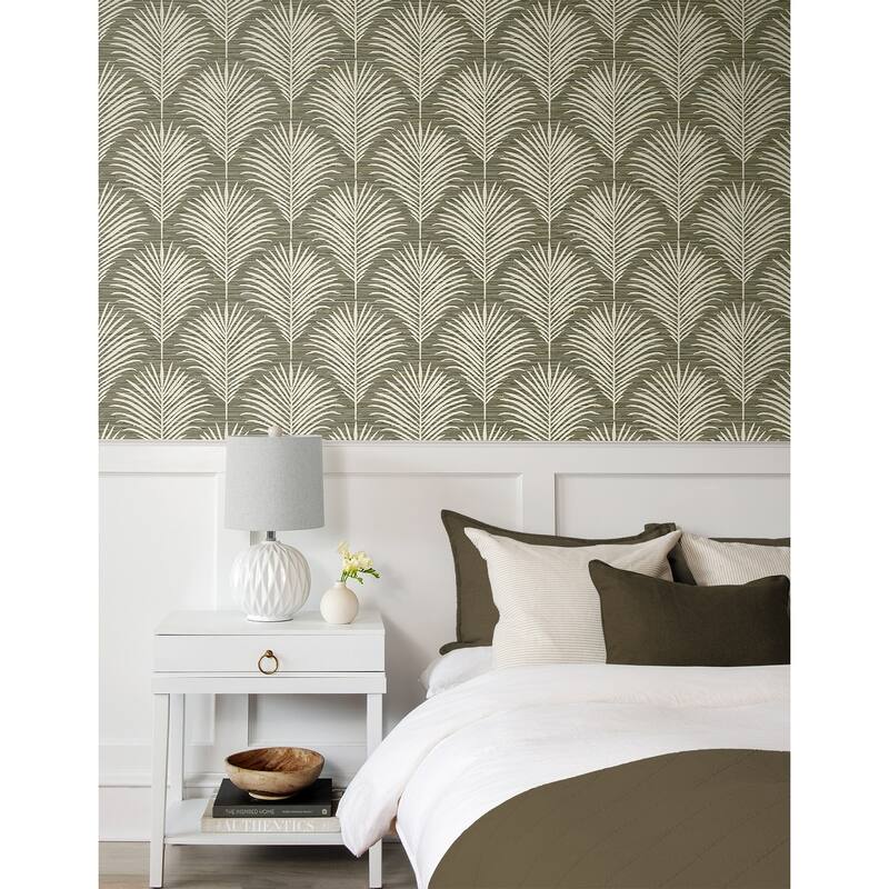 NextWall Grassland Palm Peel and Stick Wallpaper