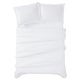 Solid White King 3 Piece Duvet Cover Set - Bed Bath & Beyond - 37889602