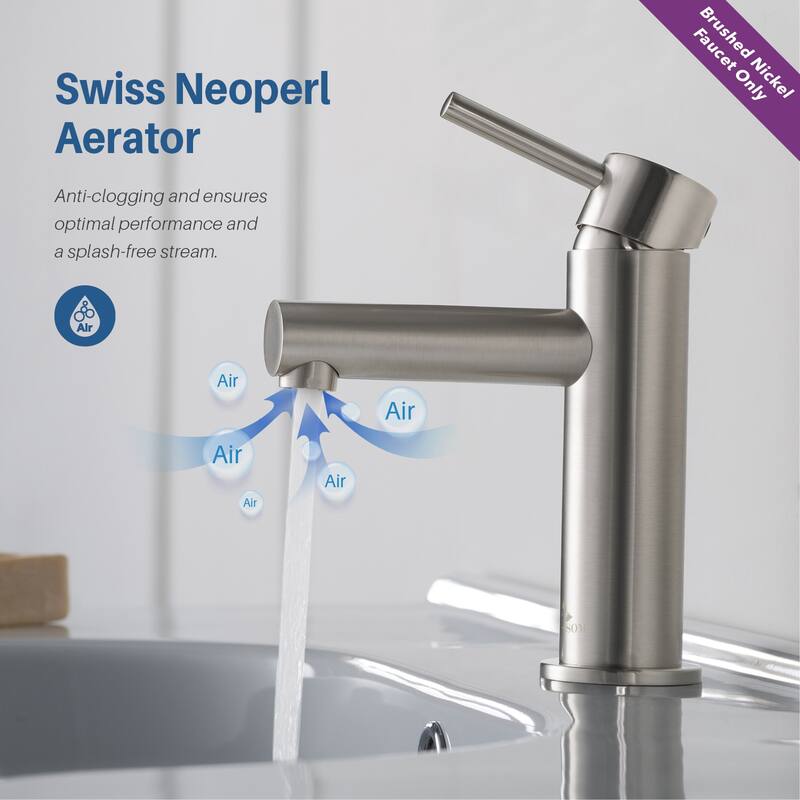Solid Brass Leed Free Single Handle Bathroom Faucet