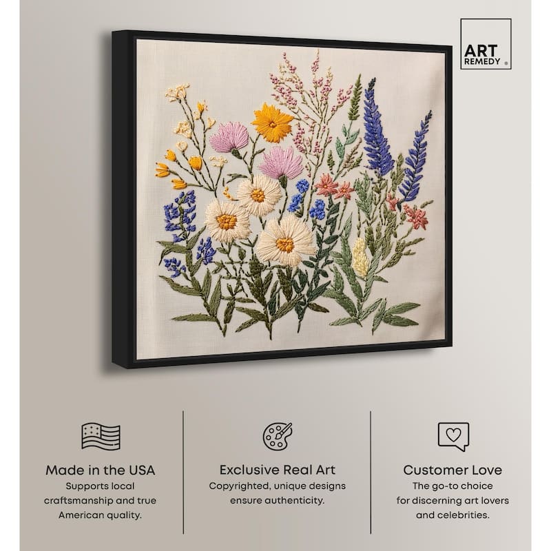 Needlepoint Prairie Posy Canvas by Art Remedy