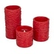 preview thumbnail 25 of 29, Resin Traditional Flameless Candle (Set of 3) - S/3 6"4"3"H