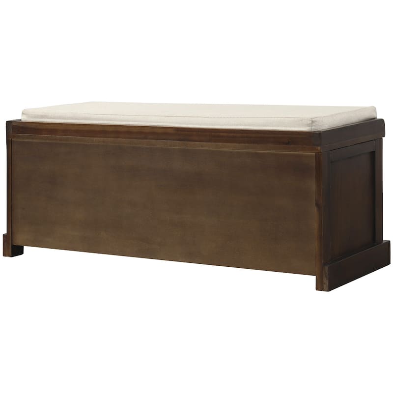 Entryway Storage Bench with 3 Removable Basket, Shoe Bench with Removable Cushion for Living Room, Entryway, Hallway