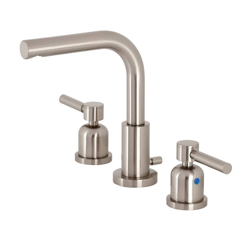Kingston Brass Concord 1.2 GPM Widespread Bathroom Faucet with Pop-Up - Brushed Nickel