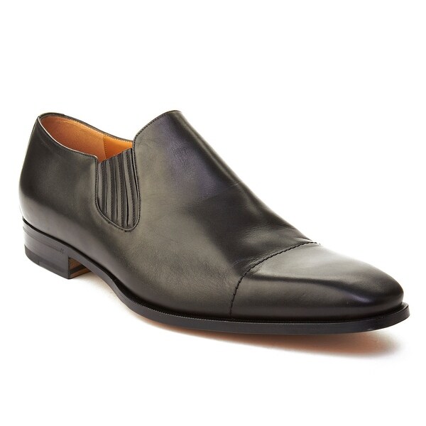 Shop Gucci Men�s Leather Laceless Elastic Oxford Dress