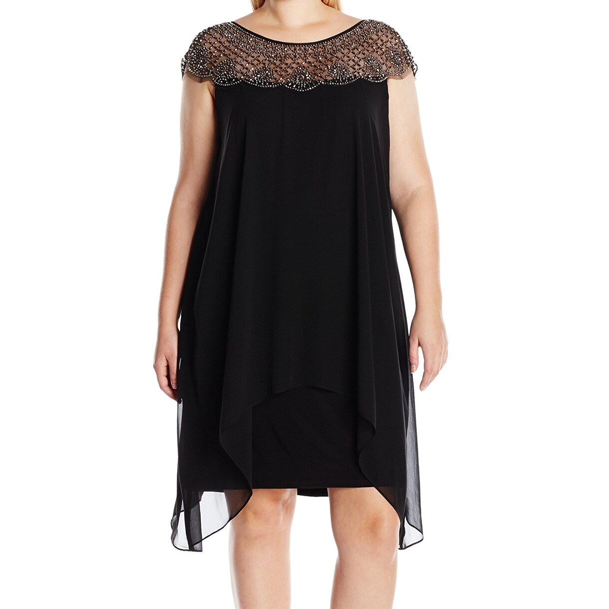 black dress size 16w
