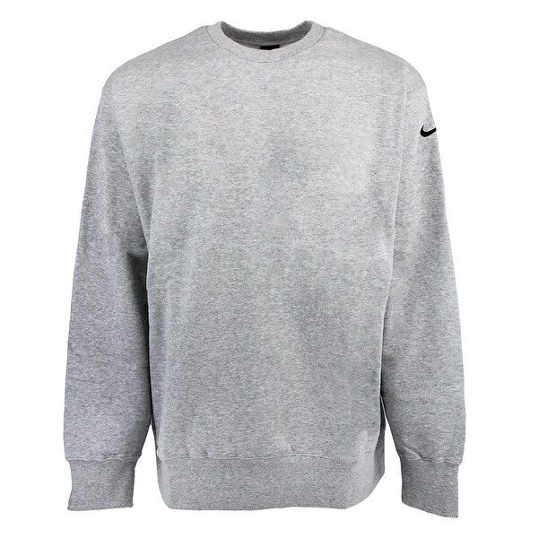 nike swoosh crew sweatshirt dark grey heather nike swoosh crew sweatshirt dark grey heather