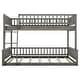 preview thumbnail 11 of 18, Full XL over Queen Bunk Bed with Ladder and Guardrails