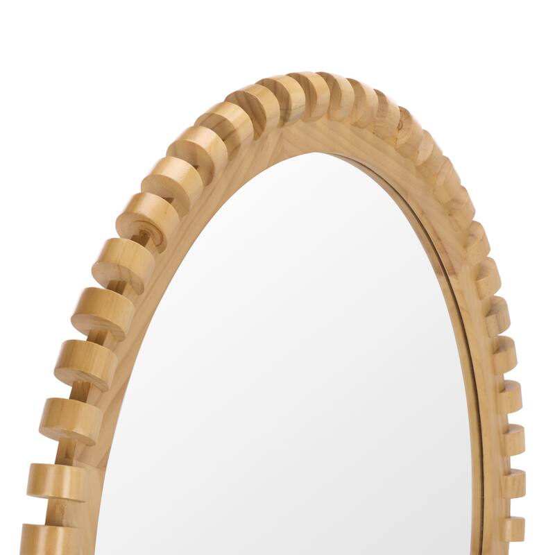 SAFAVIEH Home Kelly - 35-inch, Pinewood/MDF/Glass, Mirror - 35"W x 2"D x 35"H