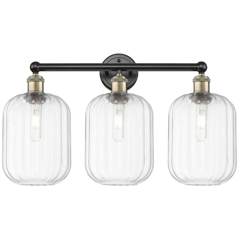 Innovations Lighting 616-3W-14-25 Preston Vanity Preston 3 Light 25" - Black Antique Brass / Clear
