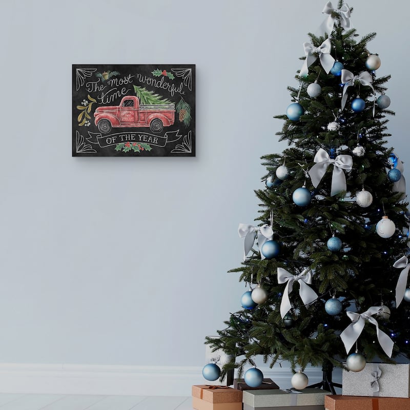 Christmas Chalk V Canvas Art Print