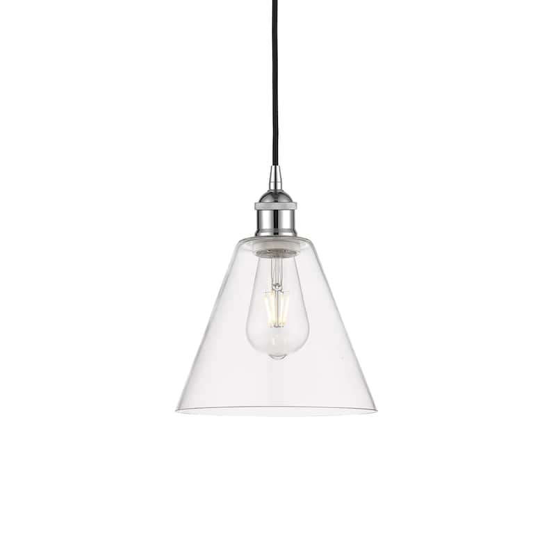 Innovations Lighting 616-1P-11-8 Edison Pendant Edison 8" Wide Mini - Polished Chrome / Clear