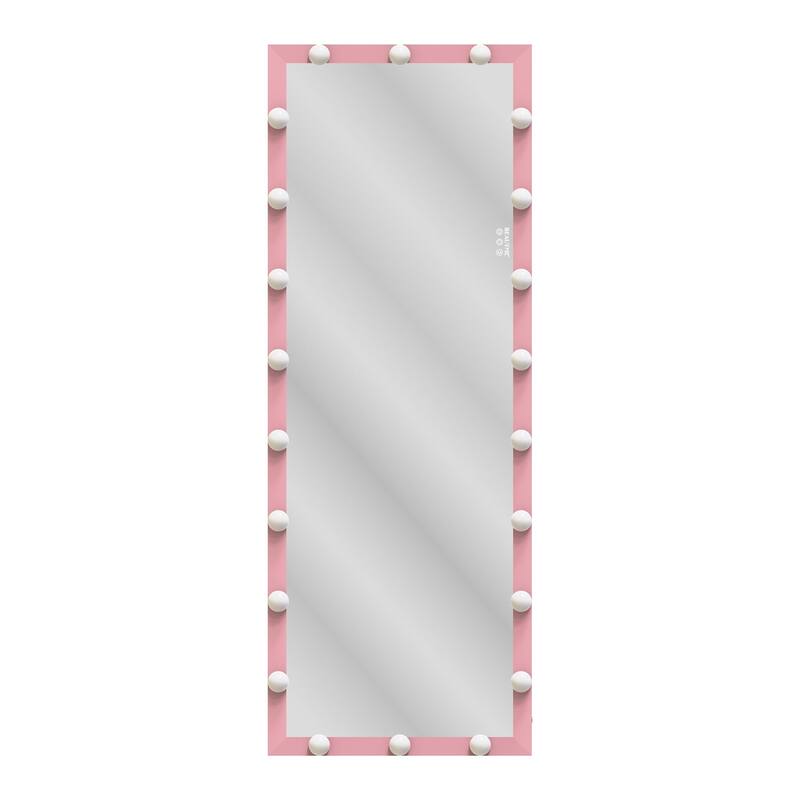 63 Inch Rectangular Framed Dimmable Wall Mounted LED Full Length Mirror