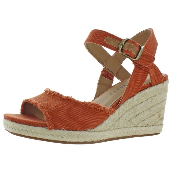 wedge canvas sandals