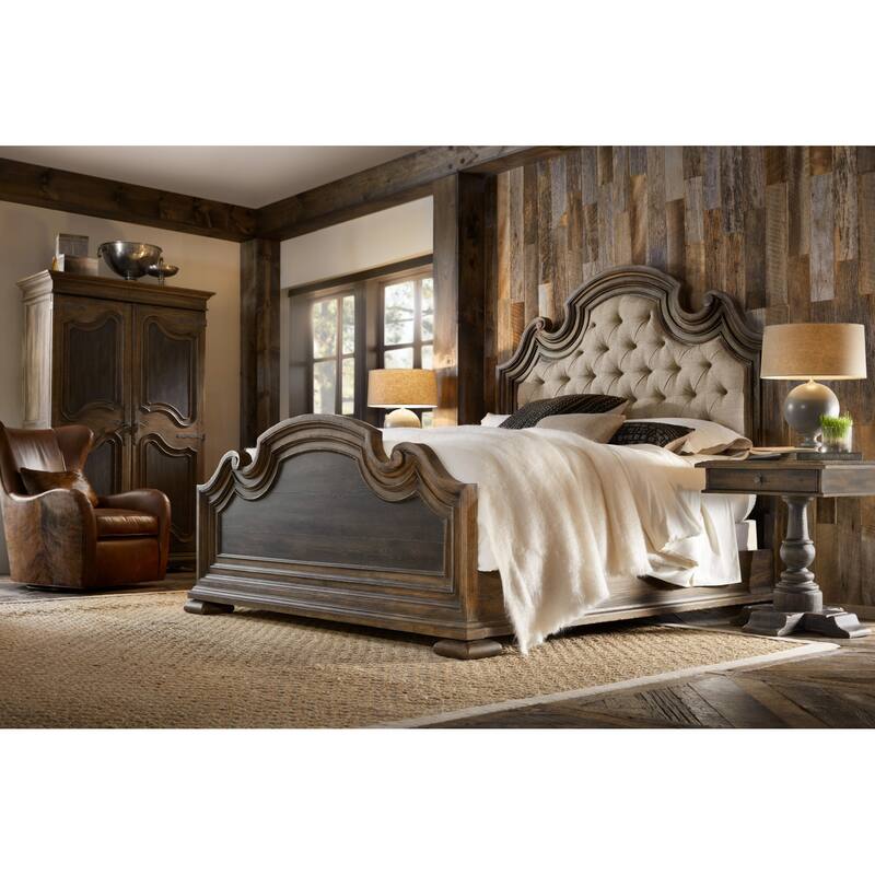 Hooker Furniture Fair Oaks California King Hardwood Upholstered Panel