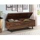 preview thumbnail 1 of 10, Broadmore 46-inch Acacia Wood Storage Bench Brown