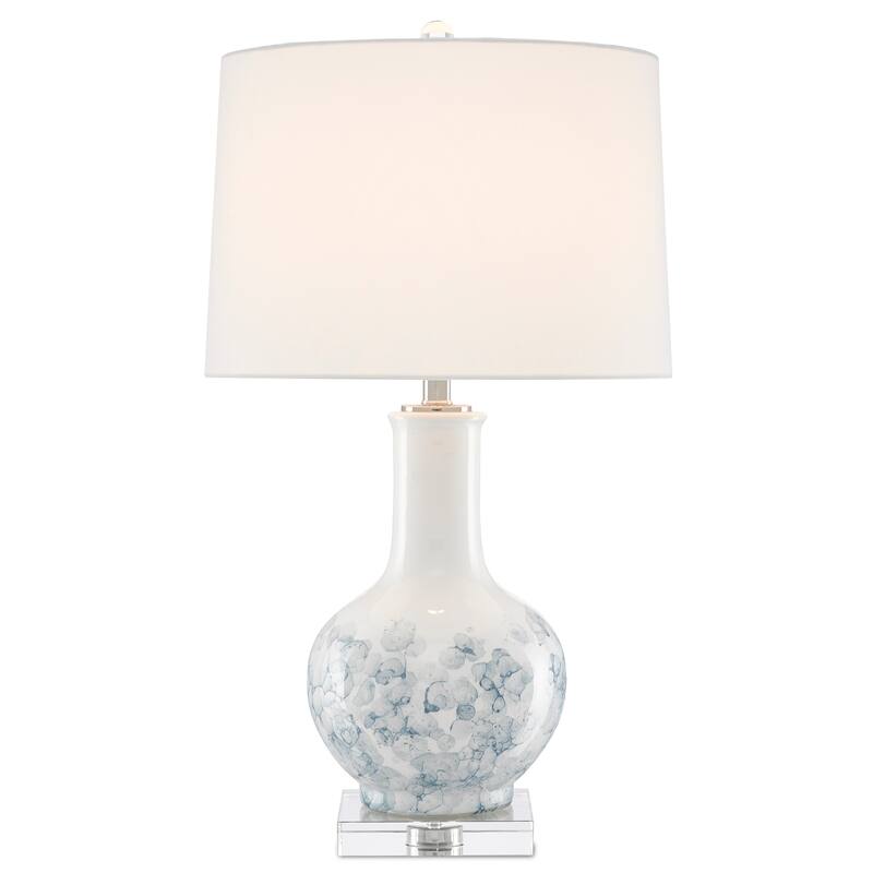 Currey & Company Myrtle White Table Lamp - 28"h x 16"dia