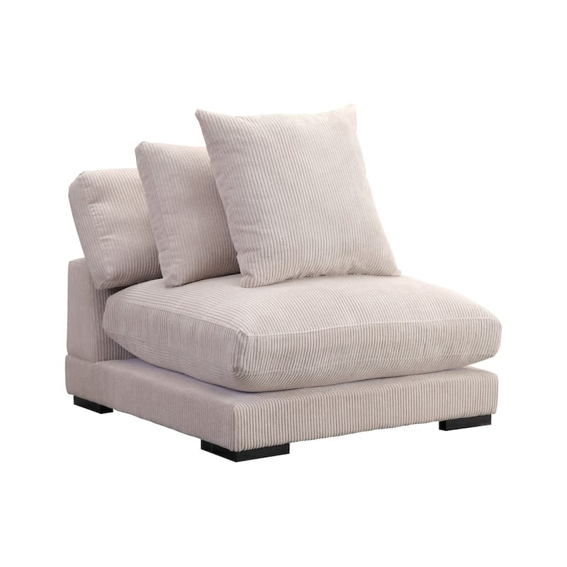 Aurelle Home Modern Timothy Modular Center Sectional Piece - 43.5 x 43.5 x 21 - Beige