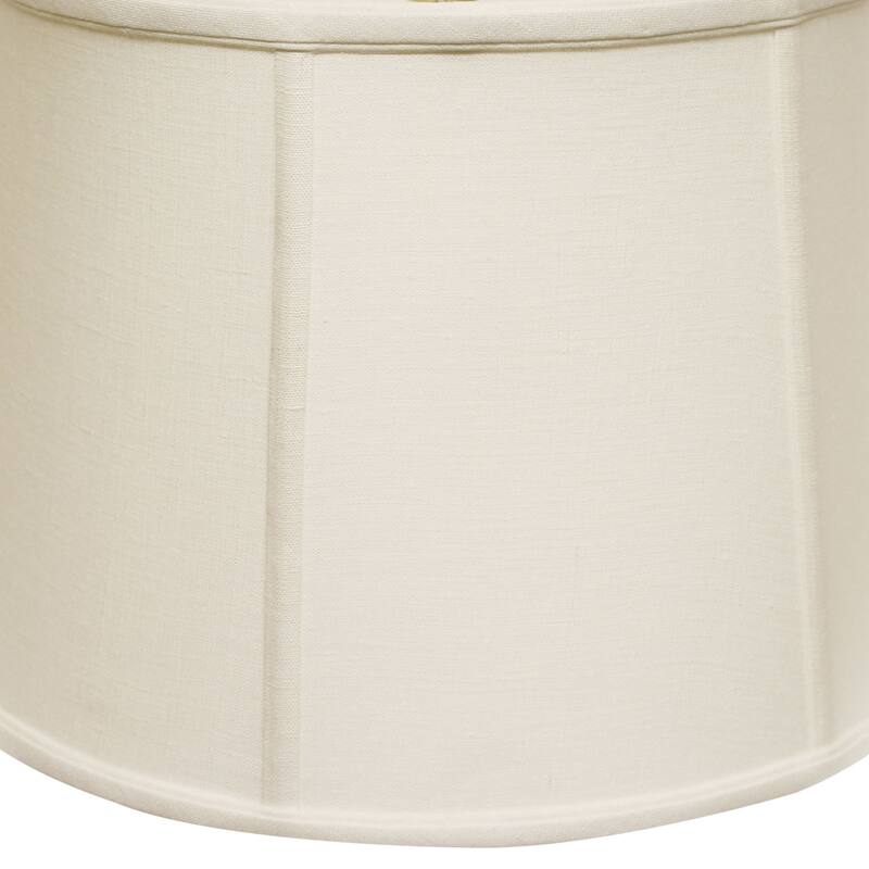 Drum Softback Lampshade with Washer Fitter, White