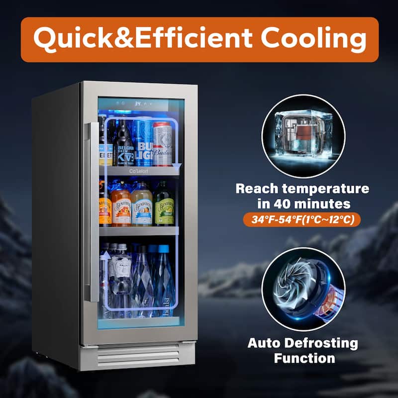 TWO Beverage Refrigerator 160 Can Beverage Cooler Center (Set of 2x15inch) - 30 inch